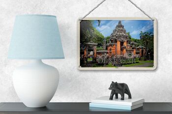 Panneau décoratif en étain pour voyage, 18x12cm, cadeau du Temple Bali DENPASAR 4
