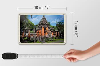 Panneau décoratif en étain pour voyage, 18x12cm, cadeau du Temple Bali DENPASAR 5