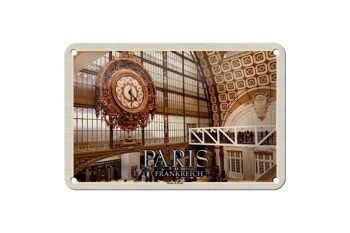 Plaque en étain voyage 18x12cm, Paris France, musée d'art d'Orsay 1