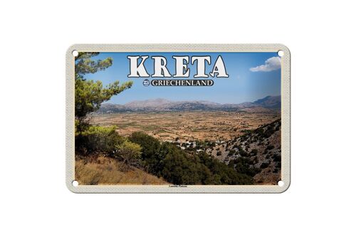 Blechschild Reise 18x12cm Kreta Griechenland Lassithi Plateau Deko