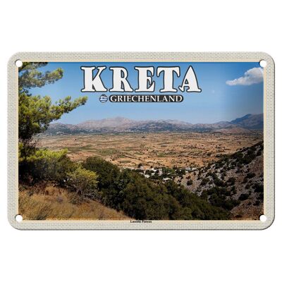 Blechschild Reise 18x12cm Kreta Griechenland Lassithi Plateau Deko