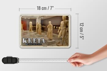 Panneau de voyage en étain 18x12cm, panneau du musée de Crète, de Grèce, d'héraklion 5