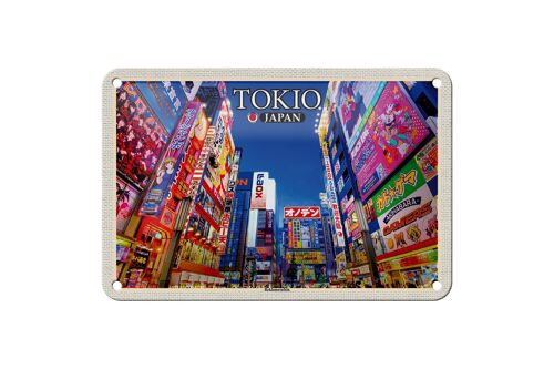 Blechschild Reise 18x12cm Tokio Japan ReklametafelnDeko Schild