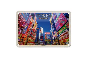 Panneau de voyage en étain, 18x12cm, panneau d'affichage décoratif de Tokyo et du japon 1