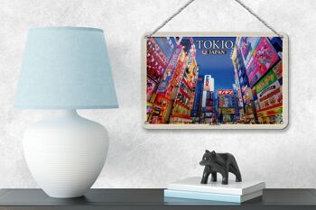 Panneau de voyage en étain, 18x12cm, panneau d'affichage décoratif de Tokyo et du japon 4