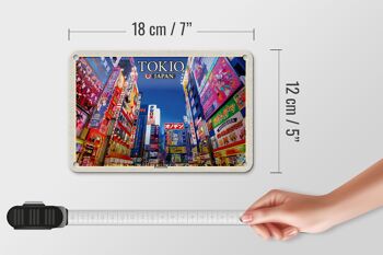 Panneau de voyage en étain, 18x12cm, panneau d'affichage décoratif de Tokyo et du japon 5