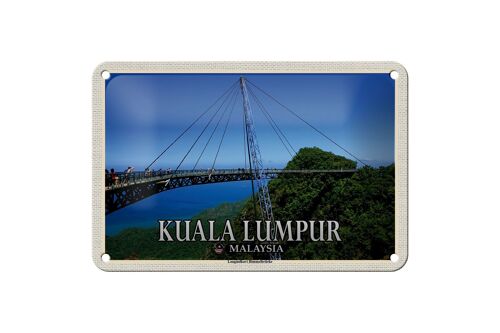 Blechschild Reise 18x12cm Kuala Lumpur Malaysia Langindkavi Schild