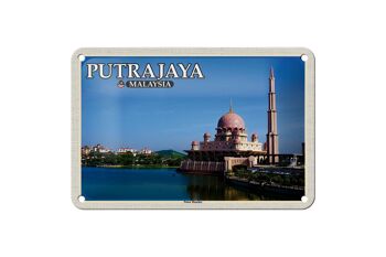 Panneau de voyage en étain, 18x12cm, Putrajaya, malaisie, Putra, mosquée 1