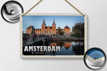 Panneau de voyage en étain, 18x12cm, panneau du Rijksmuseum d'amsterdam et des pays-bas 2