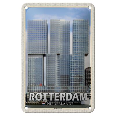 Blechschild Reise 12x18cm Rotterdam Niederlande De Rotterdam Schild