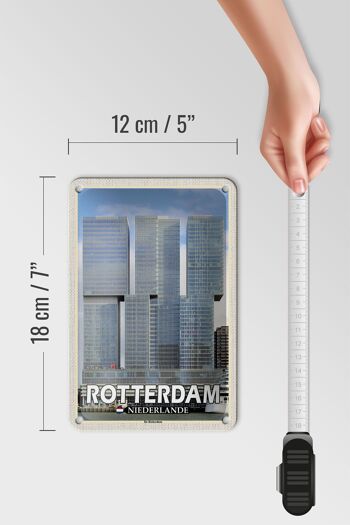 Panneau De voyage en étain, 12x18cm, panneau De Rotterdam, pays-bas 5