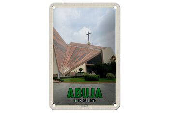 Panneau de voyage en étain 12x18cm, panneau décoratif de l'église nationale d'abuja Nigeria 1
