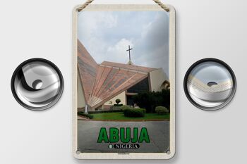 Panneau de voyage en étain 12x18cm, panneau décoratif de l'église nationale d'abuja Nigeria 2