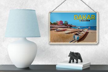 Signe de voyage en étain, 18x12cm, panneau de vacances à la plage et à la mer, Dakar, sénégal 4