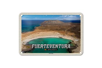 Signe en étain voyage 18x12cm Fuerteventura espagne île de Lobos 1