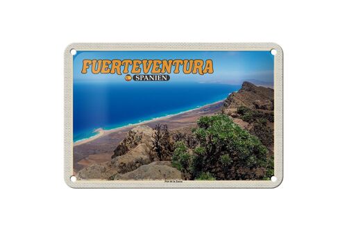 Blechschild Reise 18x12cm Fuerteventura Spanien Pico de la Zarza