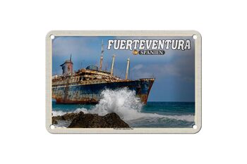 Panneau de voyage en étain, 18x12cm, Fuerteventura, espagne, épave, étoile américaine 1