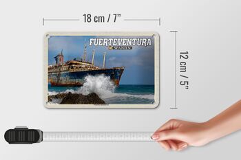 Panneau de voyage en étain, 18x12cm, Fuerteventura, espagne, épave, étoile américaine 5