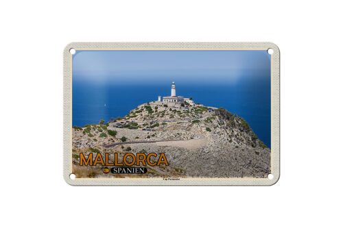 Blechschild Reise 18x12cm Mallorca Spanien Cap Formentor Halbinsel