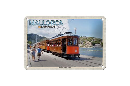 Blechschild Reise 18x12cm Mallorca Spanien Insel-Tram-Tranvia Schild