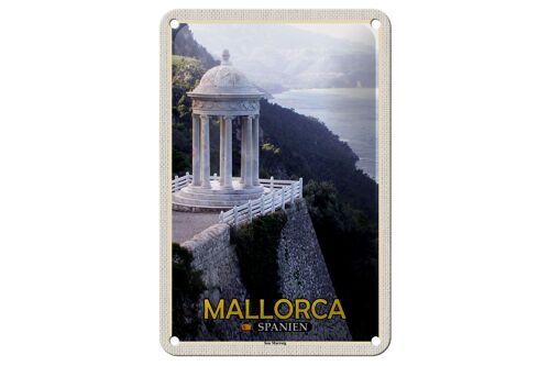 Blechschild Reise 12x18cm Mallorca Spanien Son Marroig Herrenhaus