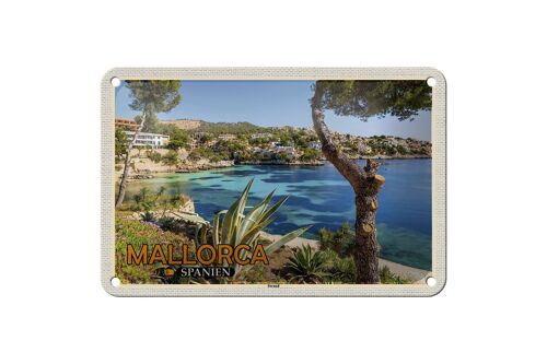 Blechschild Reise 18x12cm Mallorca Spanien Strand Meer Urlaub Stadt