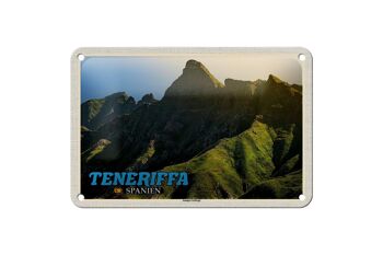 Panneau décoratif en étain pour voyage, 18x12cm, Tenerife, espagne, montagnes Anaga 1