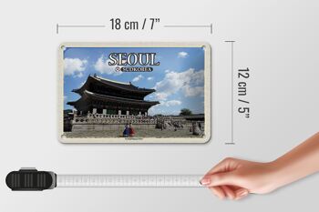 Signe de voyage en étain, 18x12cm, séoul, corée du sud, décoration du palais Gyeongbokgung 5