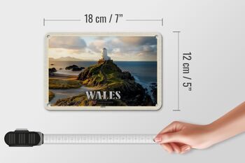 Signe de voyage en étain, 18x12cm, pays de galles, royaume-uni, Anglesey, île, mer 5