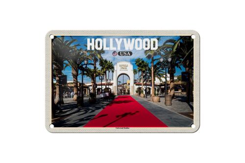 Blechschild Reise 18x12cm Hollywood USA Universal Studios Schild