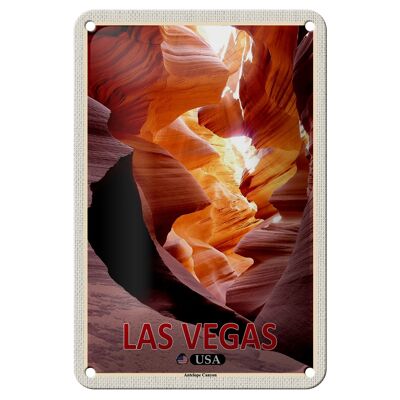 Tin Sign Travel 12x18cm Las Vegas USA Antelope Canyon Decorative Sign