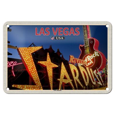 Blechschild Reise 18x12cm Las Vegas USA Neon Museum Deko Schild