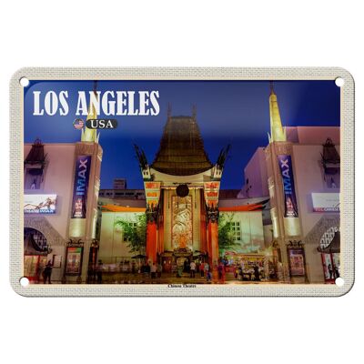 Blechschild Reise 18x12cm Los Angeles USA Chinese Theatre Deo Schild