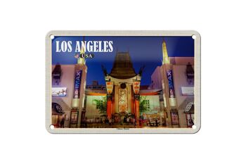 Panneau de voyage en étain 18x12cm, panneau déodorant de théâtre chinois de Los Angeles, états-unis 1