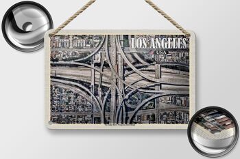 Panneau de voyage en étain, 18x12cm, Los Angeles, USA, juge Harry Pregerson 2