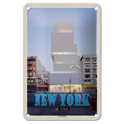 Blechschild Reise 12x18cm New York USA New Museum Deko Schild