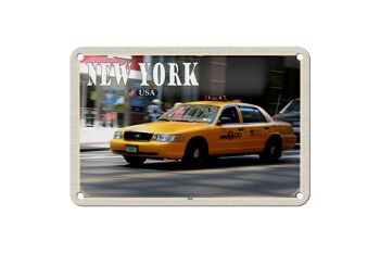 Panneau de voyage en étain, 18x12cm, New York, USA, Taxi Street, cadeau 1
