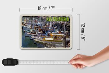 Panneau de voyage en étain, 18x12cm, panneau de quai des pêcheurs de San Francisco 5