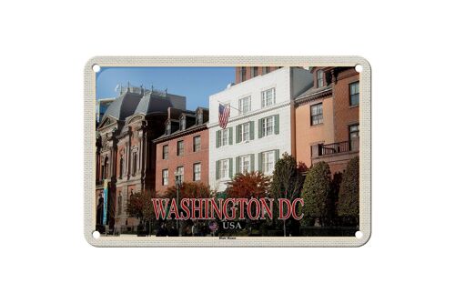 Blechschild Reise 18x12cm Washington DC USA Blair House Gästehaus