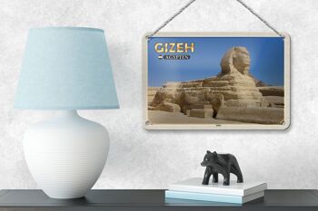 Signe de voyage en étain, 18x12cm, signe décoratif, cadeau Sphinx de gizeh, egypte 4
