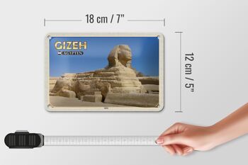Signe de voyage en étain, 18x12cm, signe décoratif, cadeau Sphinx de gizeh, egypte 5