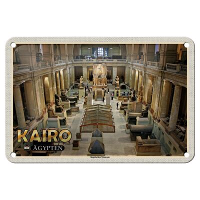 Tin Sign Travel 18x12cm Cairo Egypt Coptic Museum Sign