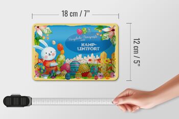 Plaque en tôle Pâques Salutations de Pâques 18x12cm KAMP-LINTFORT décoration cadeau 5