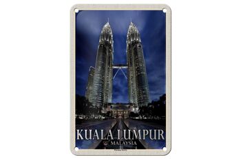 Panneau de voyage en étain, 12x18cm, Kuala Lumpur, malaisie, Petronas 1