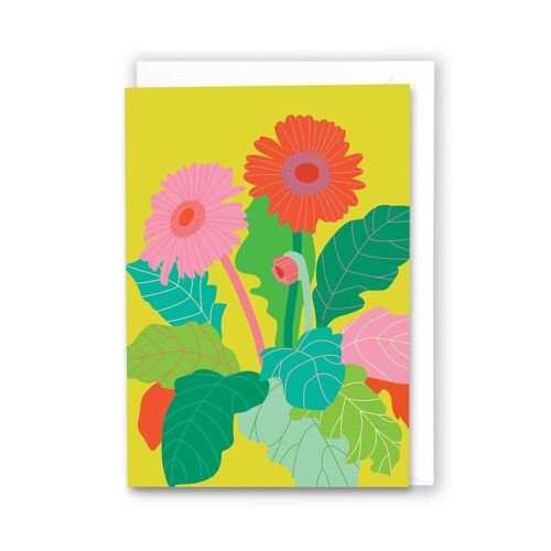 Gerbera card with Growing tips