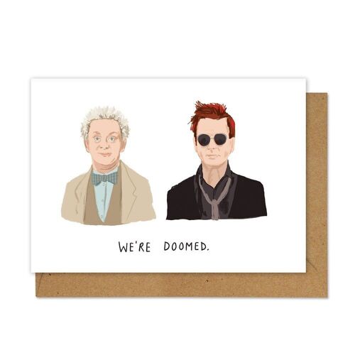 Good Omens Inspired A6 Card