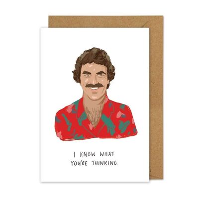 Tarjeta A6 inspirada en Magnum PI