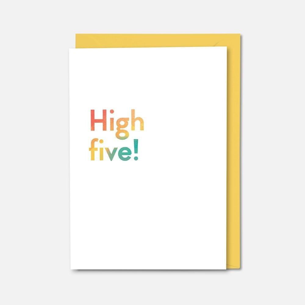 High Five bunte Karte