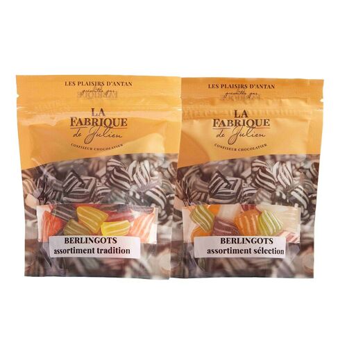 Offre berlingots artisanaux "Sélection" et "Tradition" - 150 g - La Fabrique de Julien