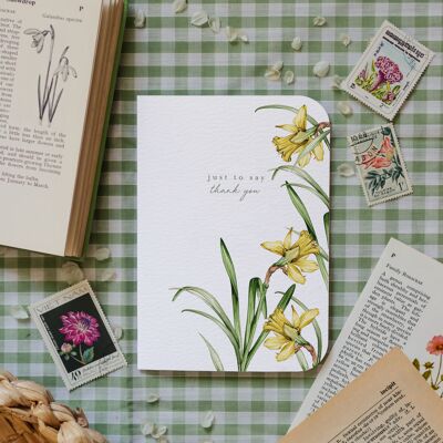 Thank You Floral Watercolour Sustainable Greeting Card